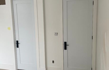 Interior door installation