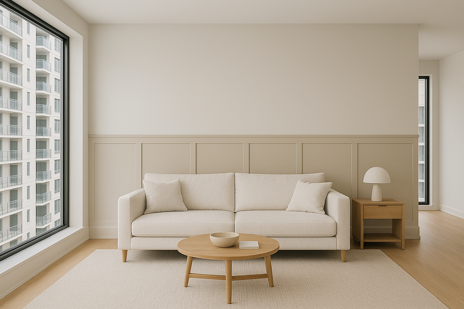 Minimalist Flat Panel Wainscoting Installation in a Toronto Condo | JK Luxury Home Remodeling